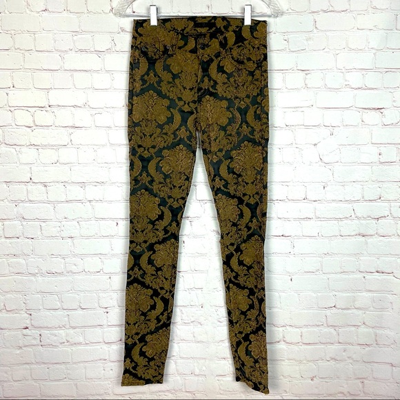 7 For All Mankind Skinny Feathered Jacquard Pant - Picture 2 of 12